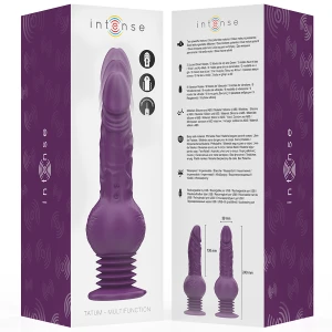 INTENSE - VIBRATORE MULTIFUNZIONE TATUM CON VIBRAZIONE SU E GIÃ 24 CM VIOLA